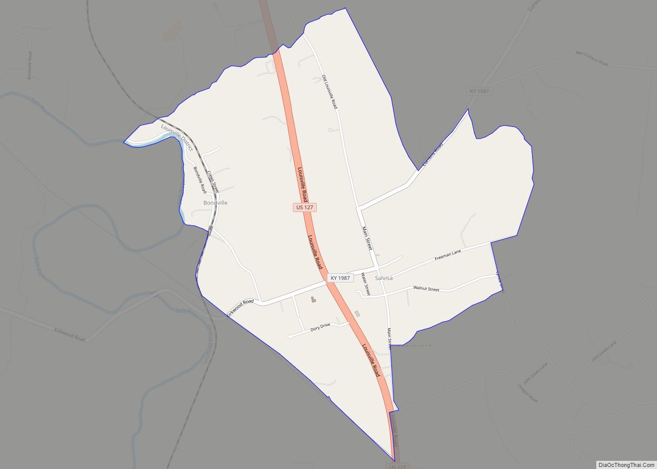 Map of Salvisa CDP