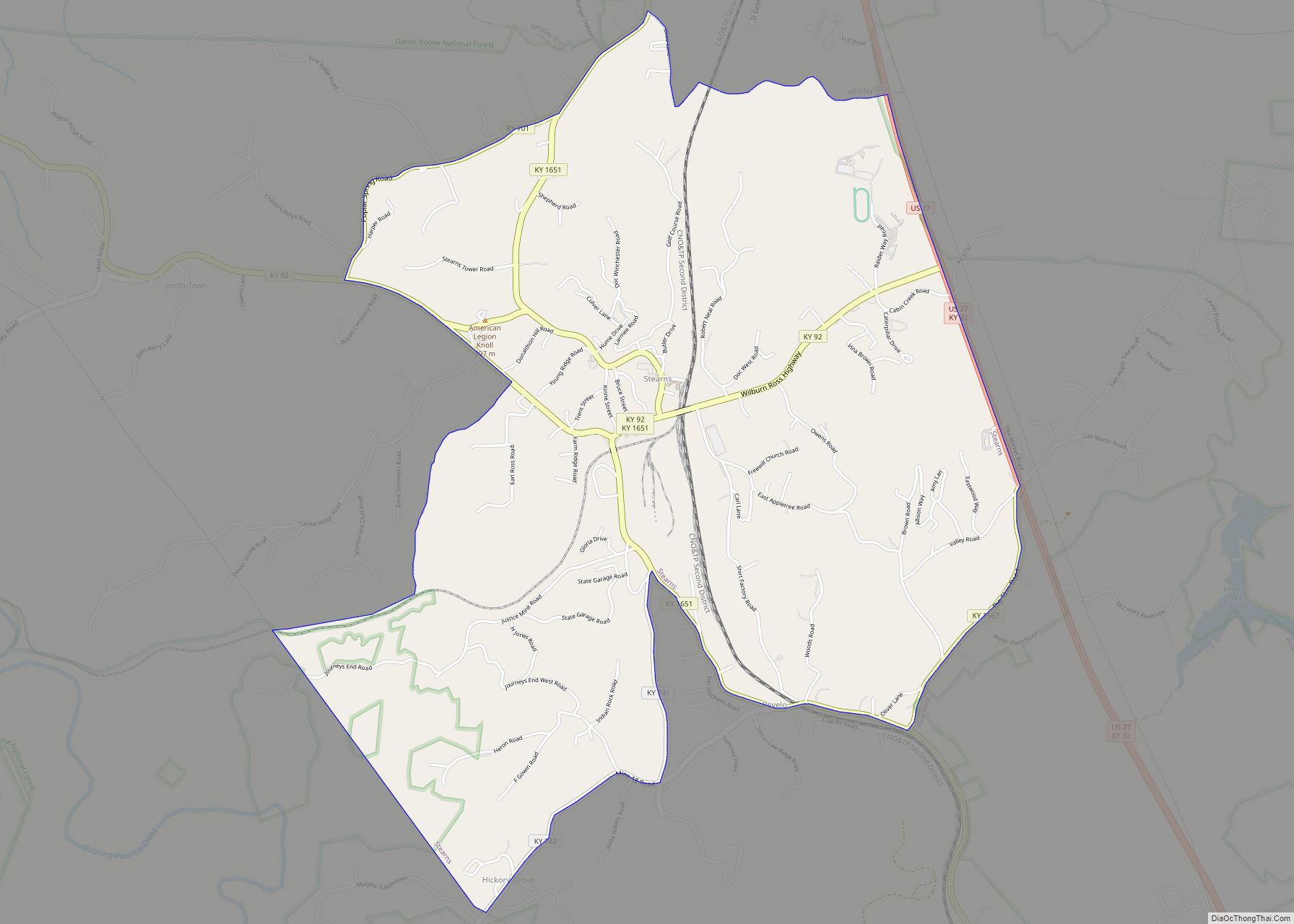 Map of Stearns CDP