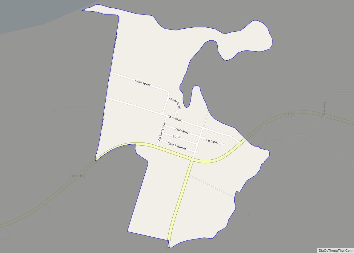 Map of Tolu CDP
