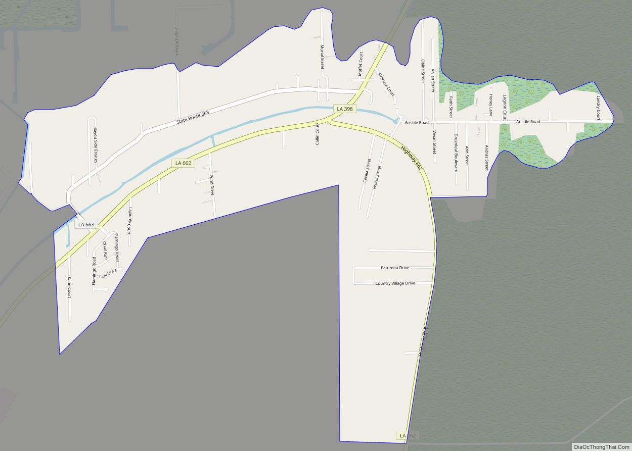 Map of Bayou L’Ourse CDP