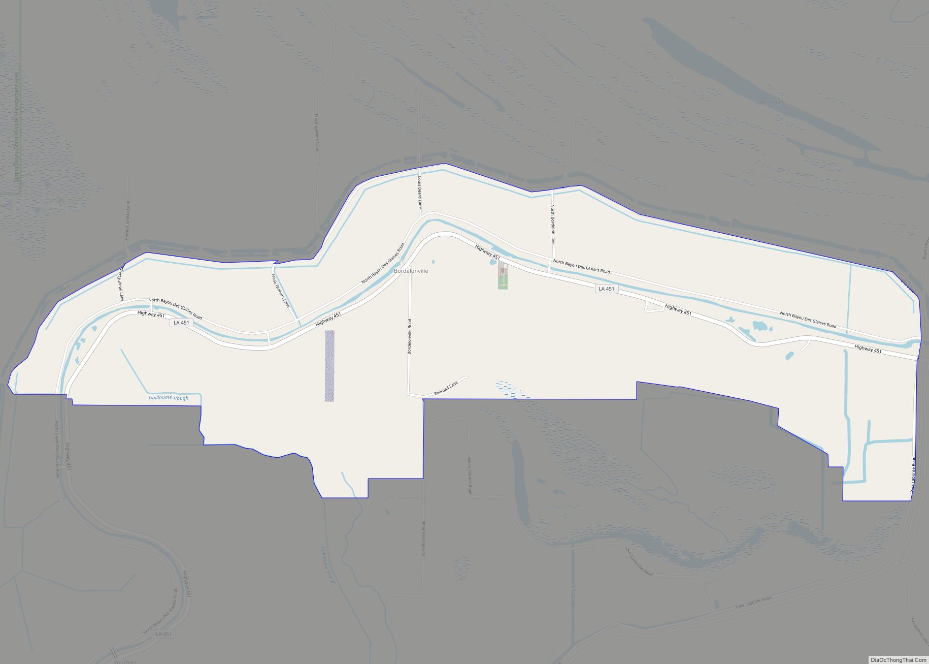 Map of Bordelonville CDP