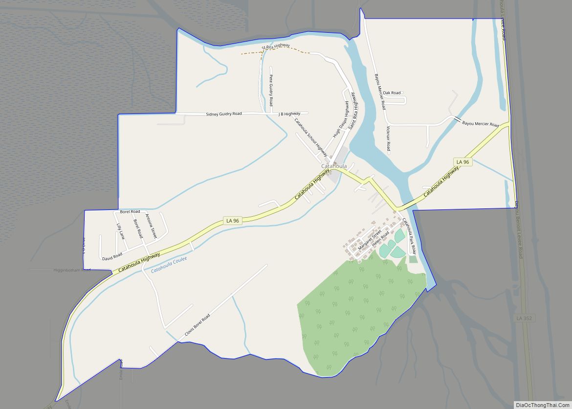 Map of Catahoula CDP