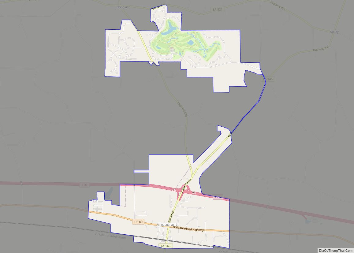 Map of Choudrant village