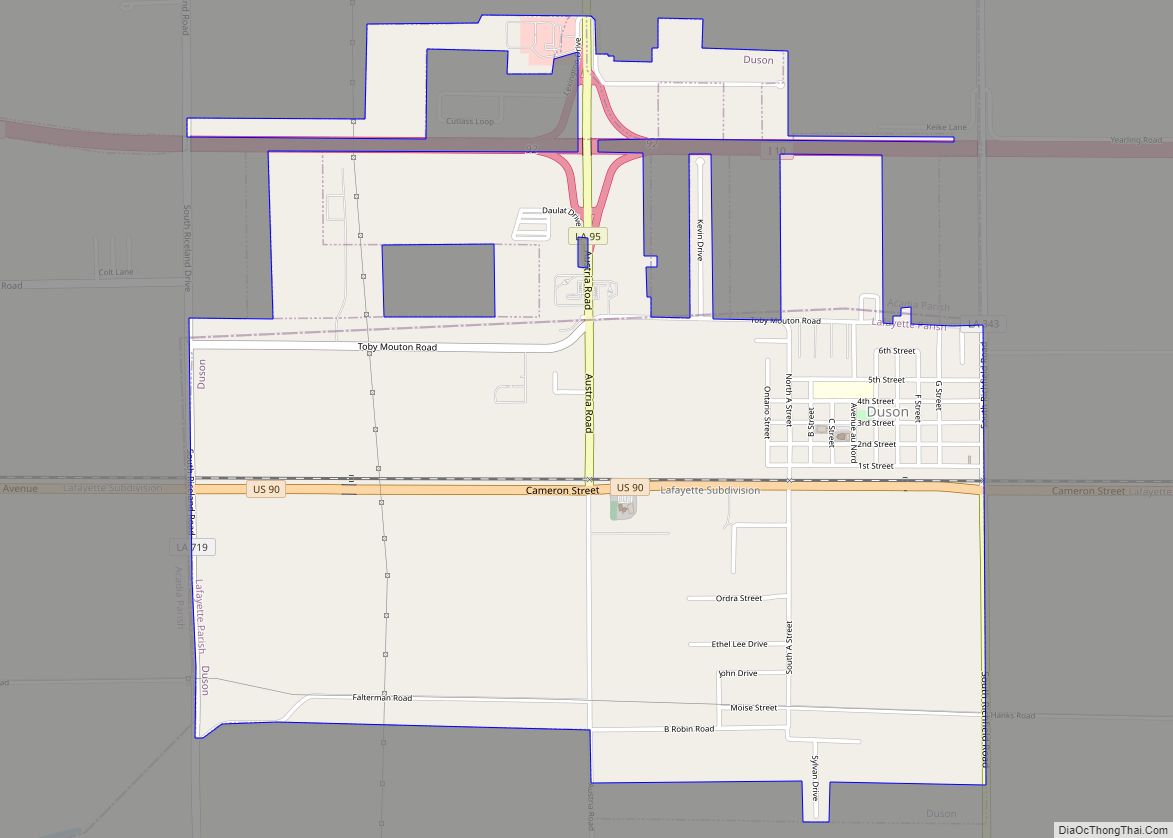 Map of Duson town