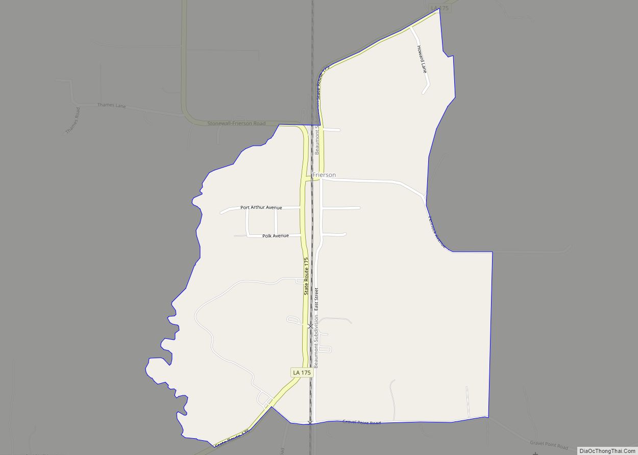 Map of Frierson CDP