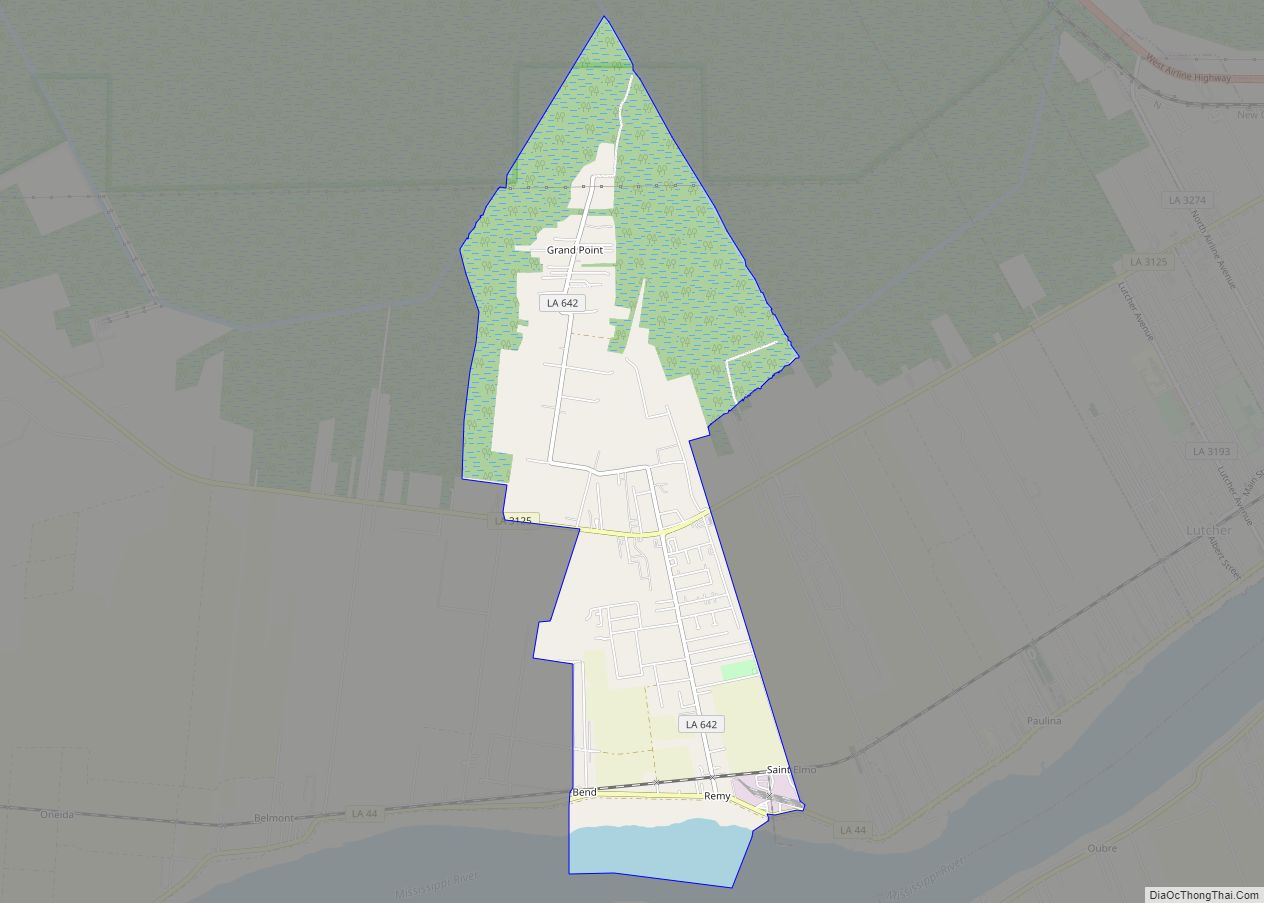 Map of Grand Point CDP