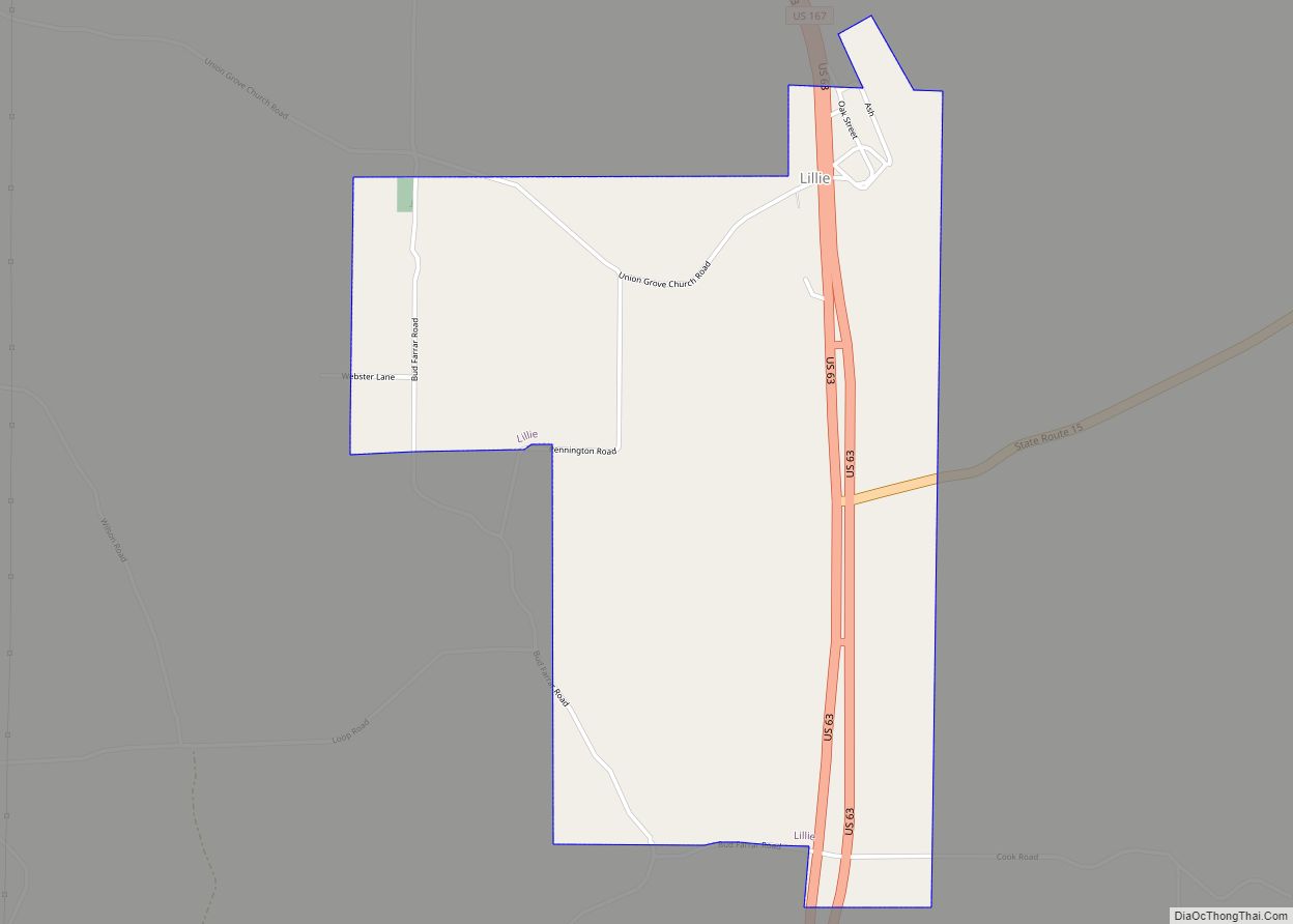 Map of Lillie village