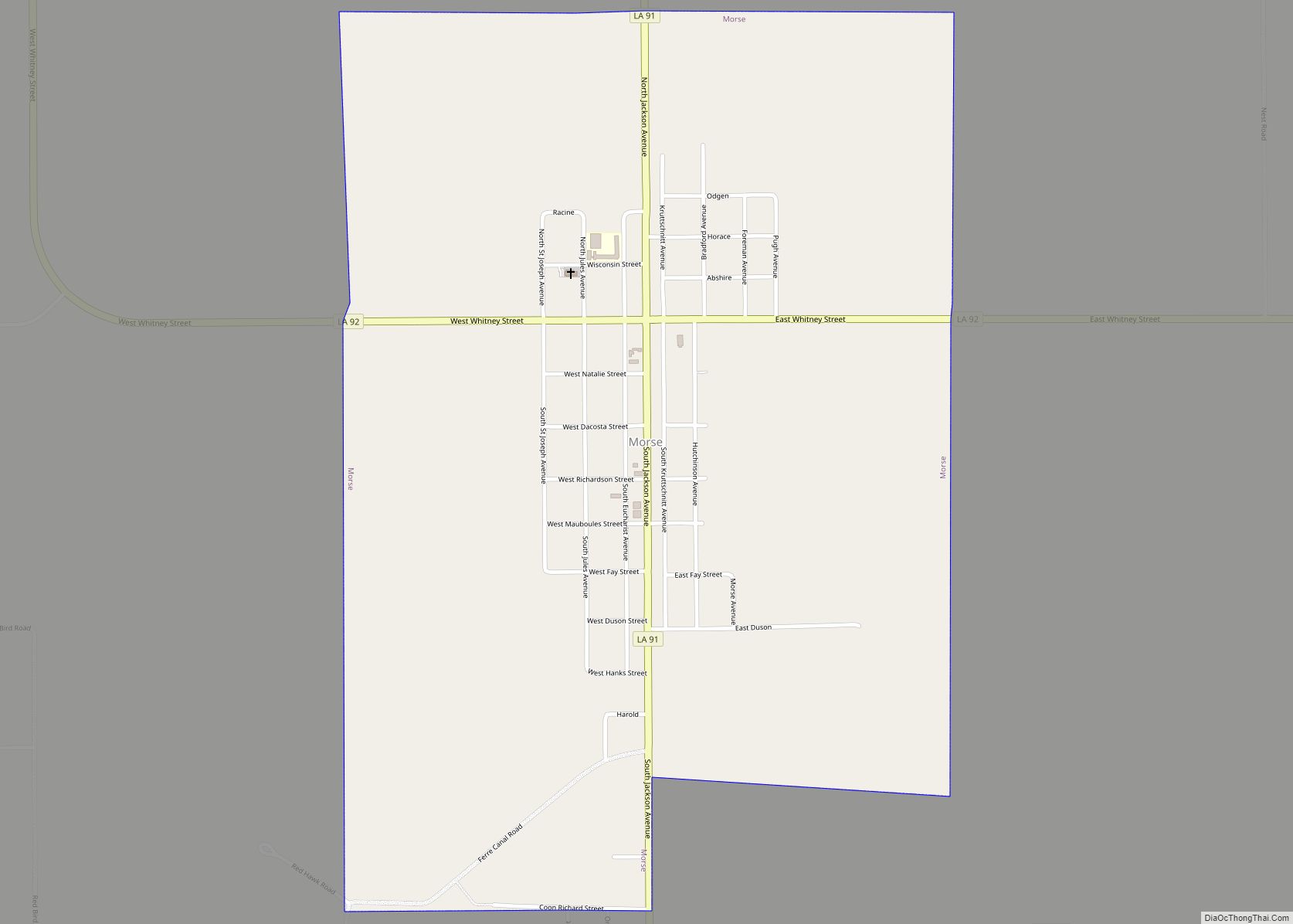 Map of Morse village