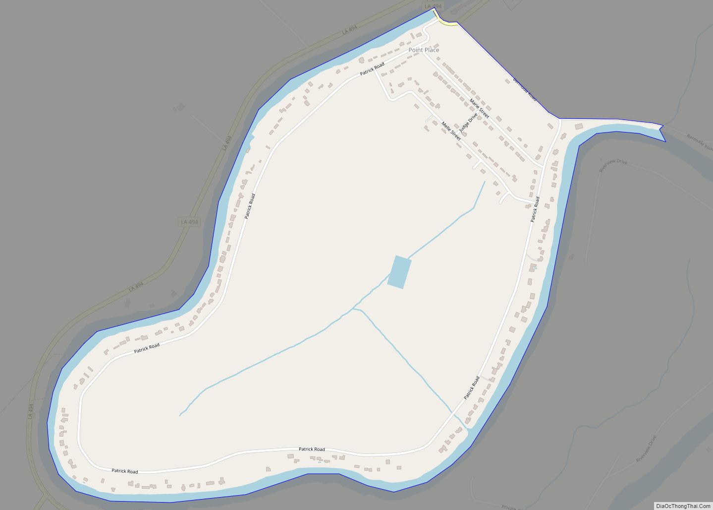 Map of Point Place CDP