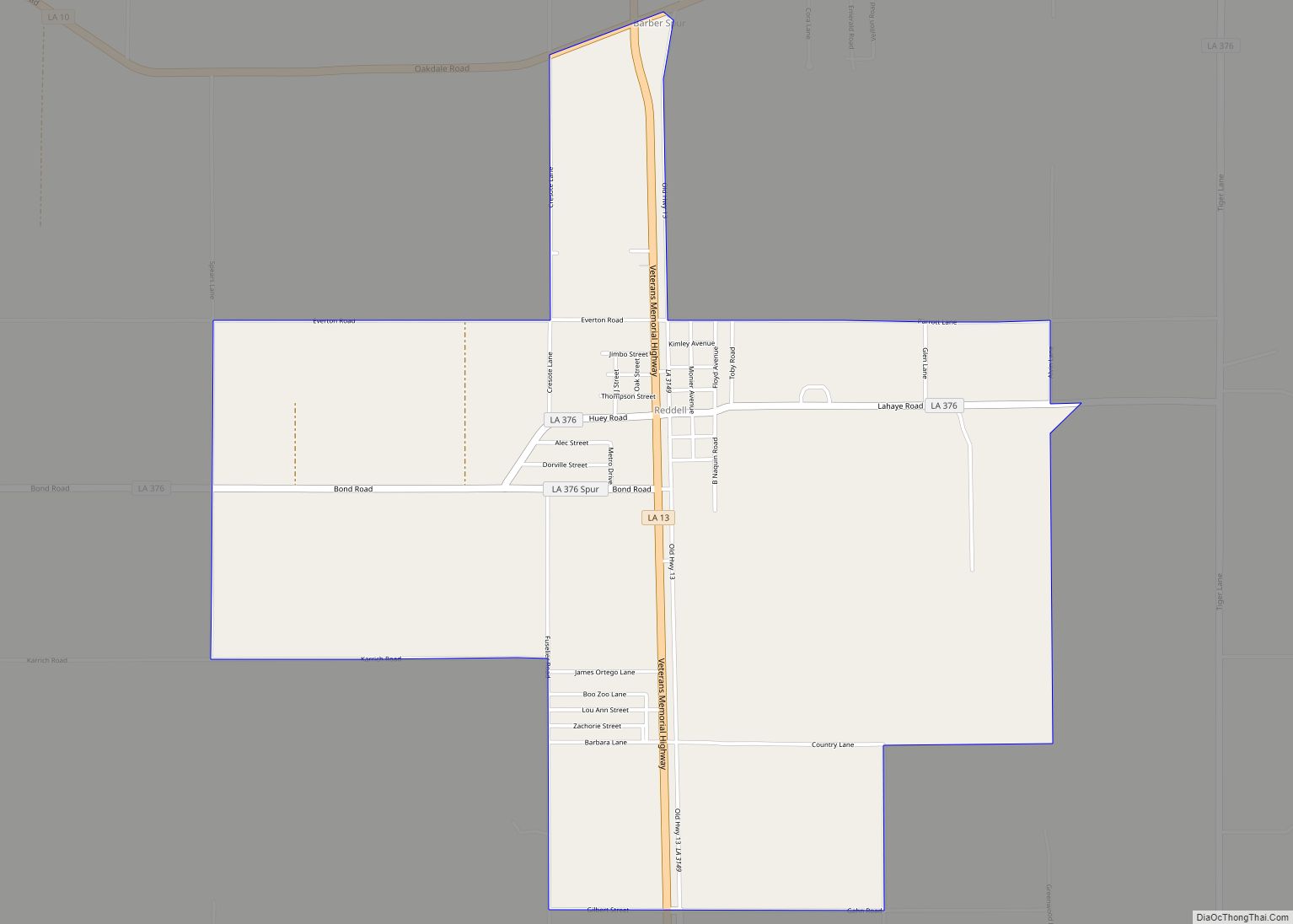 Map of Reddell CDP