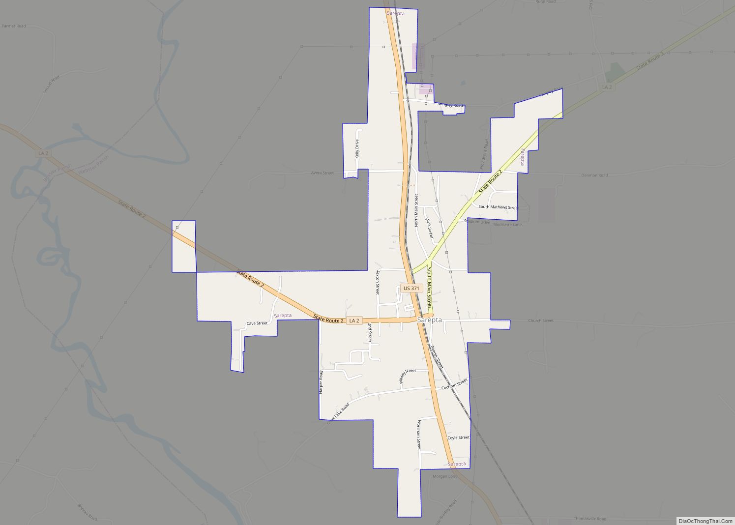 Map of Sarepta town Thong Thai Real