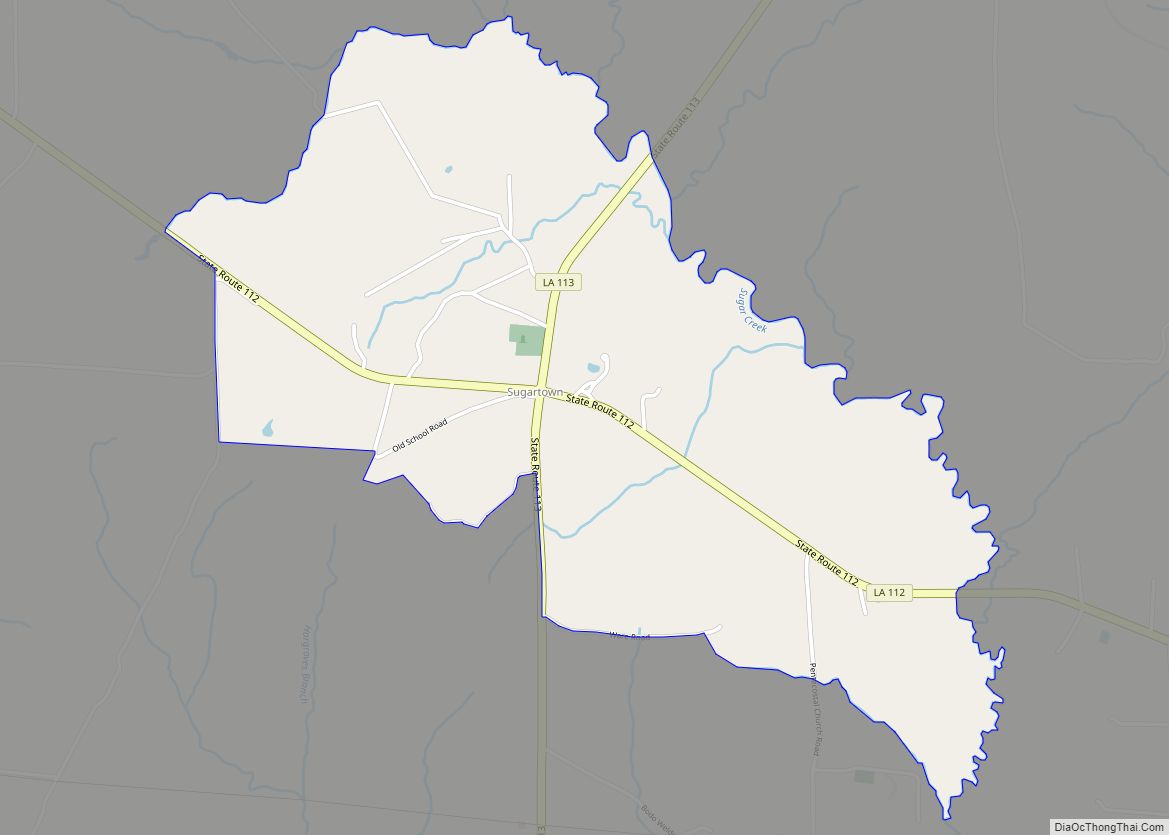 Map of Sugartown CDP