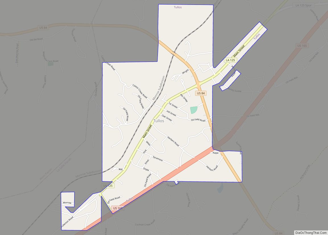 Map of Tullos town