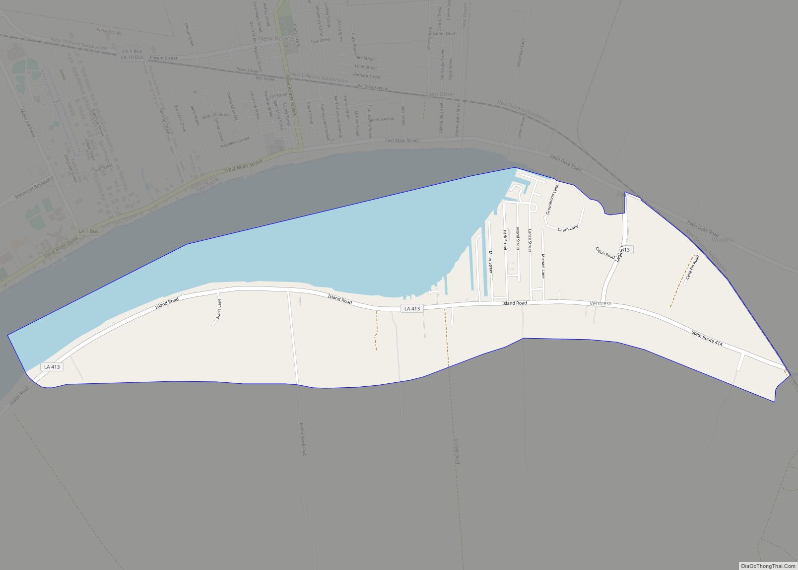 Map of Ventress CDP