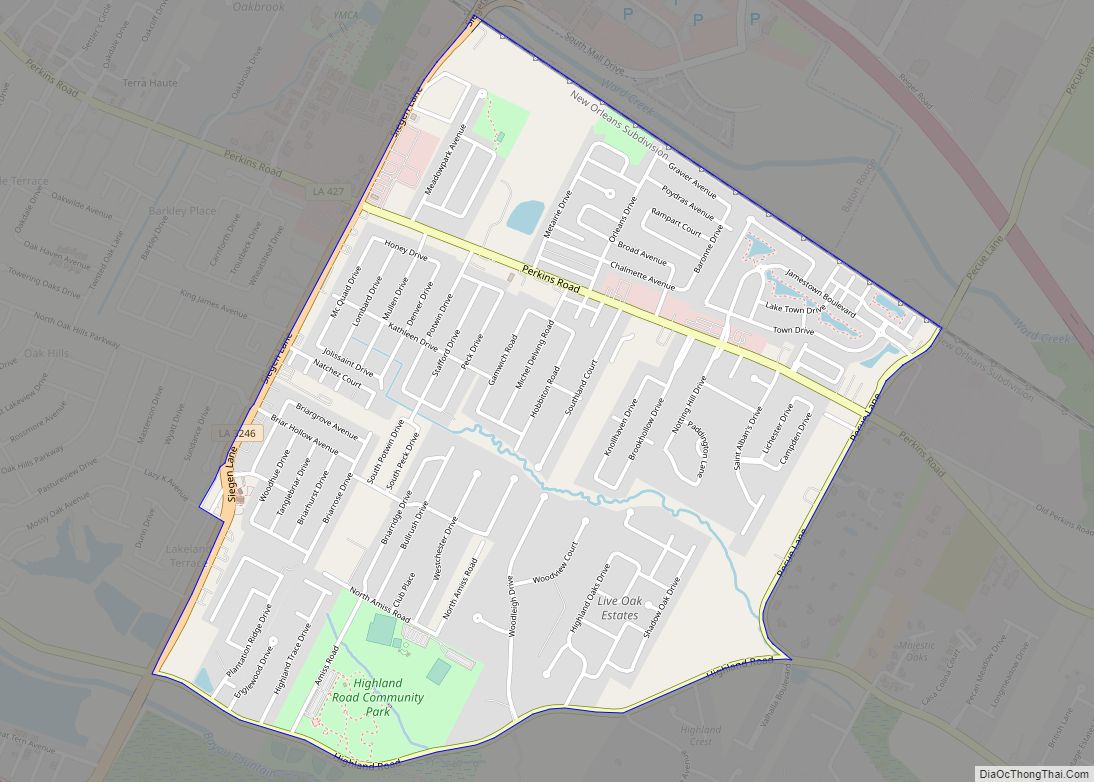 Map of Village St. George CDP