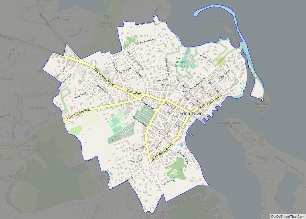 Map of Edgartown CDP