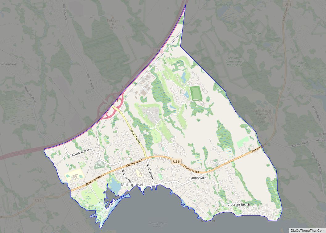 Map of Mattapoisett Center CDP