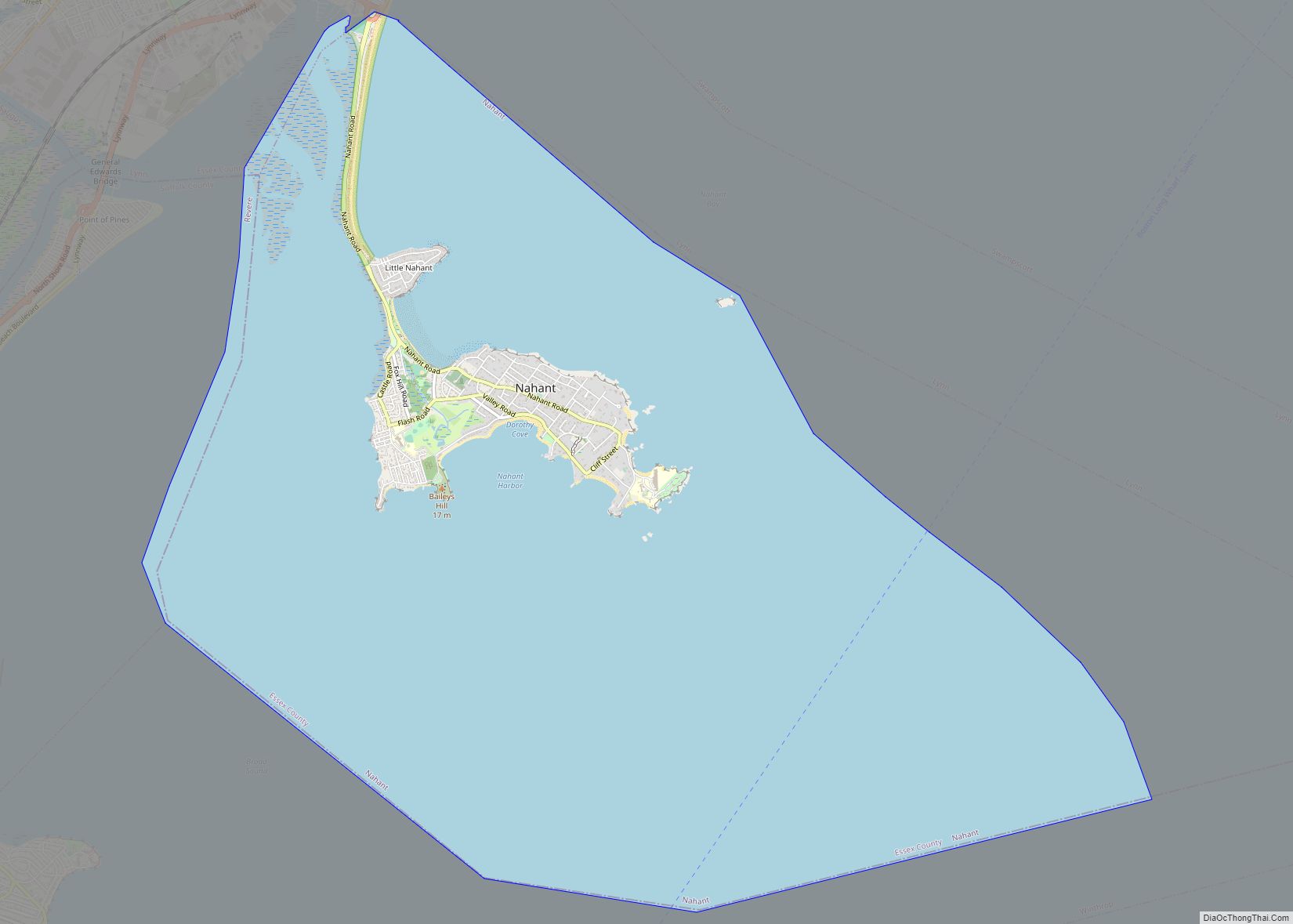 Map of Nahant CDP