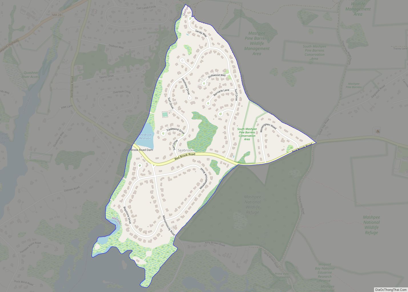 Map of Seabrook CDP