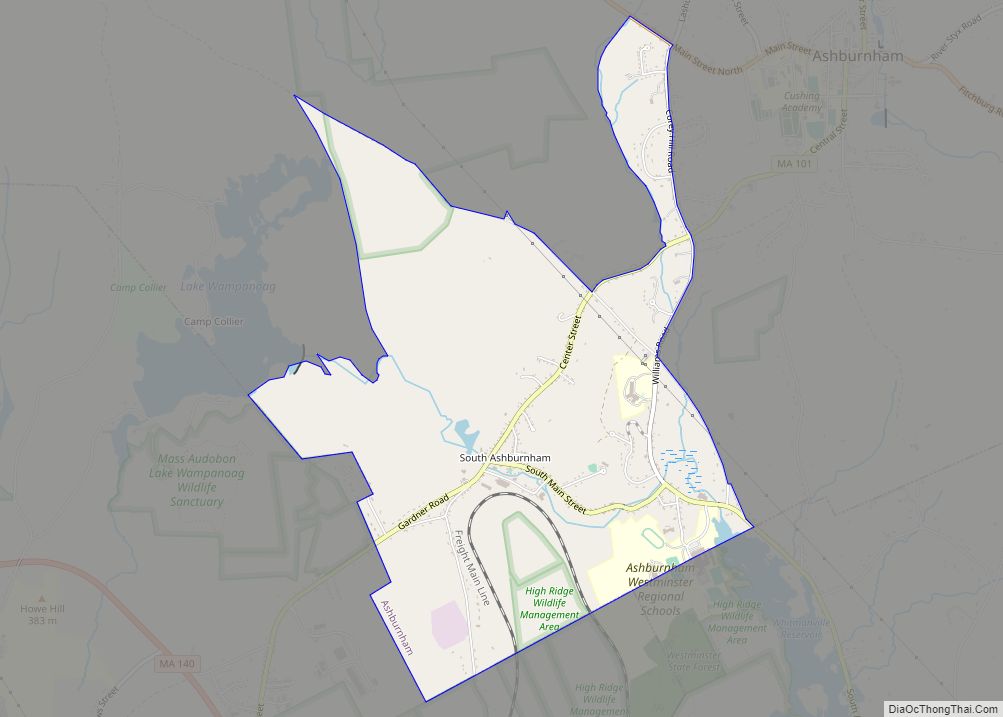 Map of South Ashburnham CDP