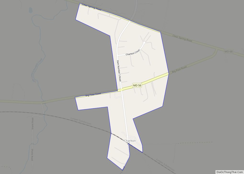 Map of Charlton CDP