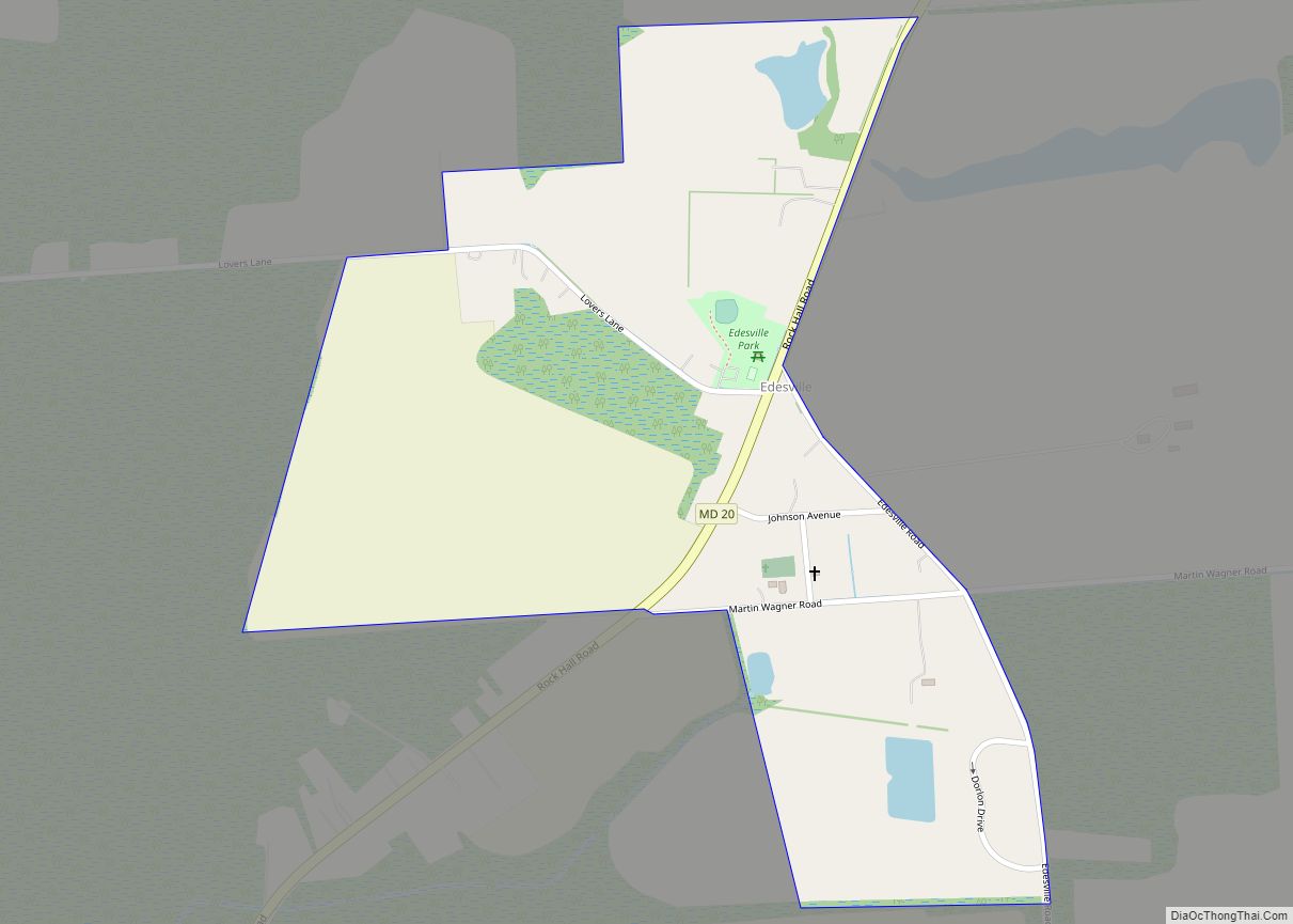 Map of Edesville CDP