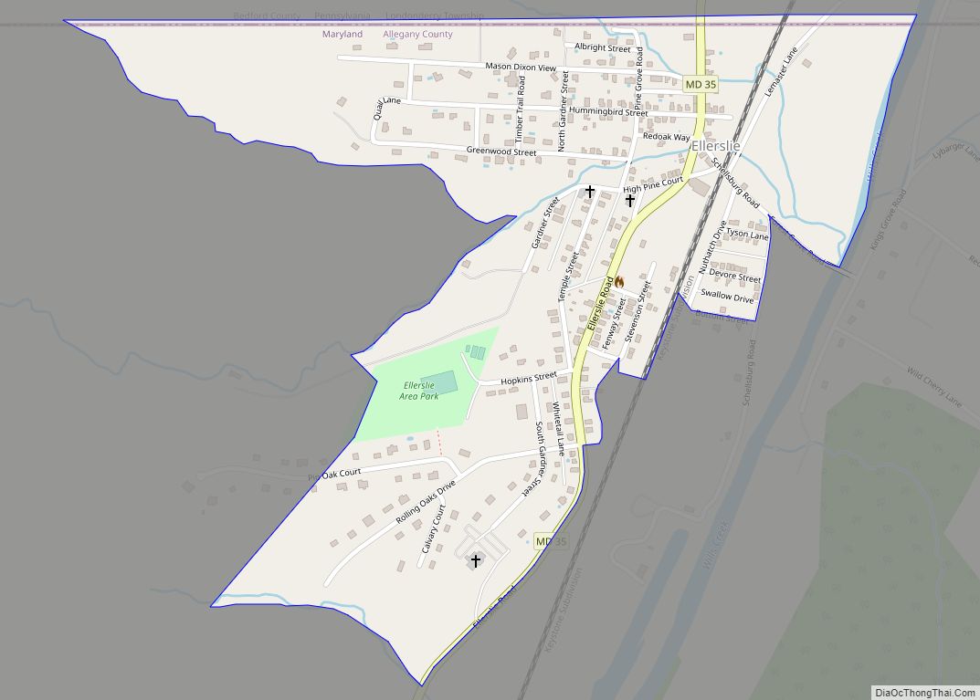 Map of Ellerslie CDP
