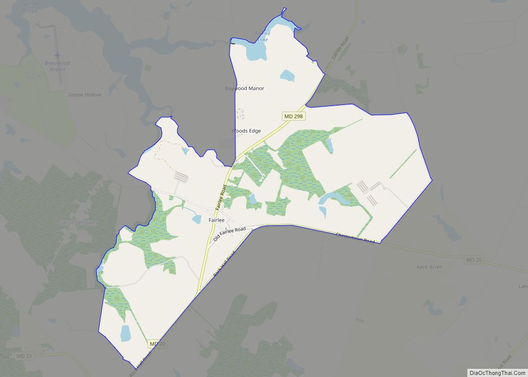 Map of Fairlee CDP
