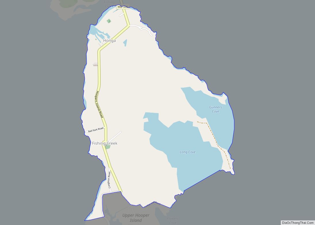 Map of Fishing Creek CDP