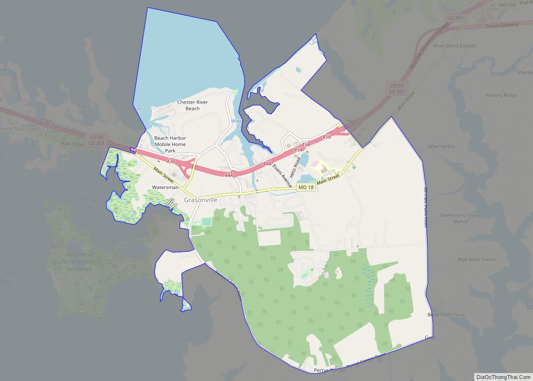 Map of Grasonville CDP