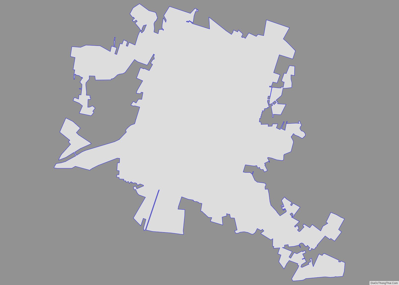 Map of Hagerstown city, Maryland
