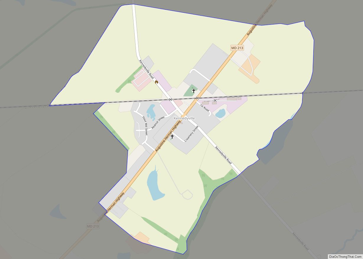 Map of Kennedyville CDP