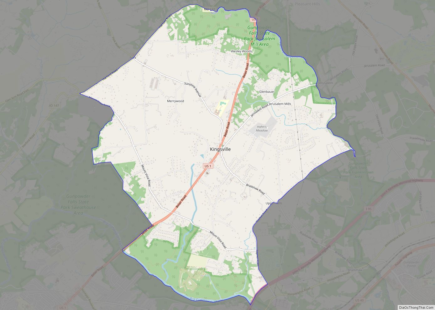 Map of Kingsville CDP