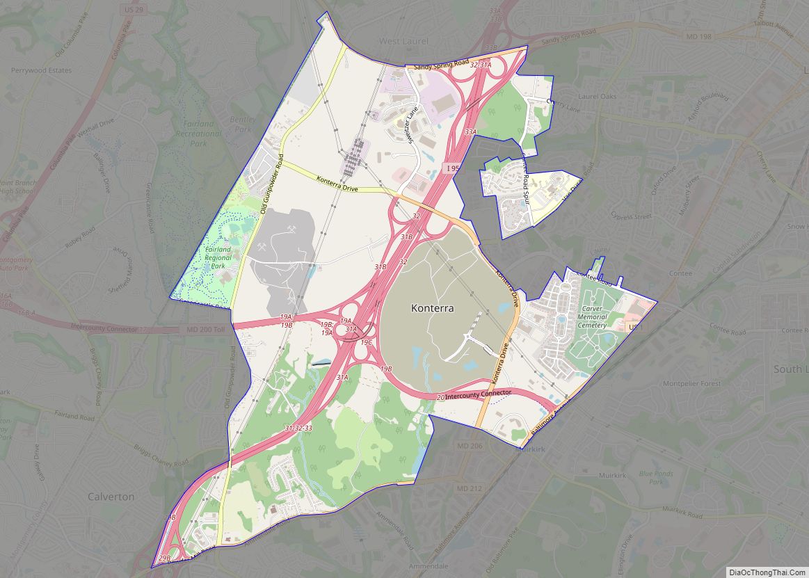 Map of Konterra CDP