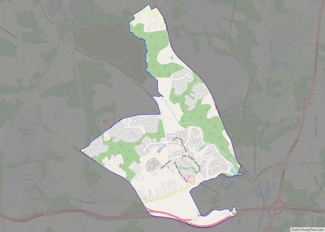 Map of Marlboro Village CDP