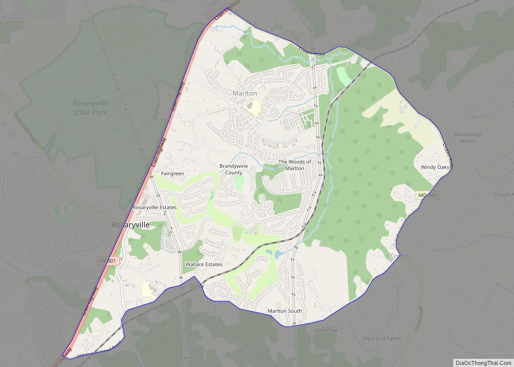 Map of Marlton CDP