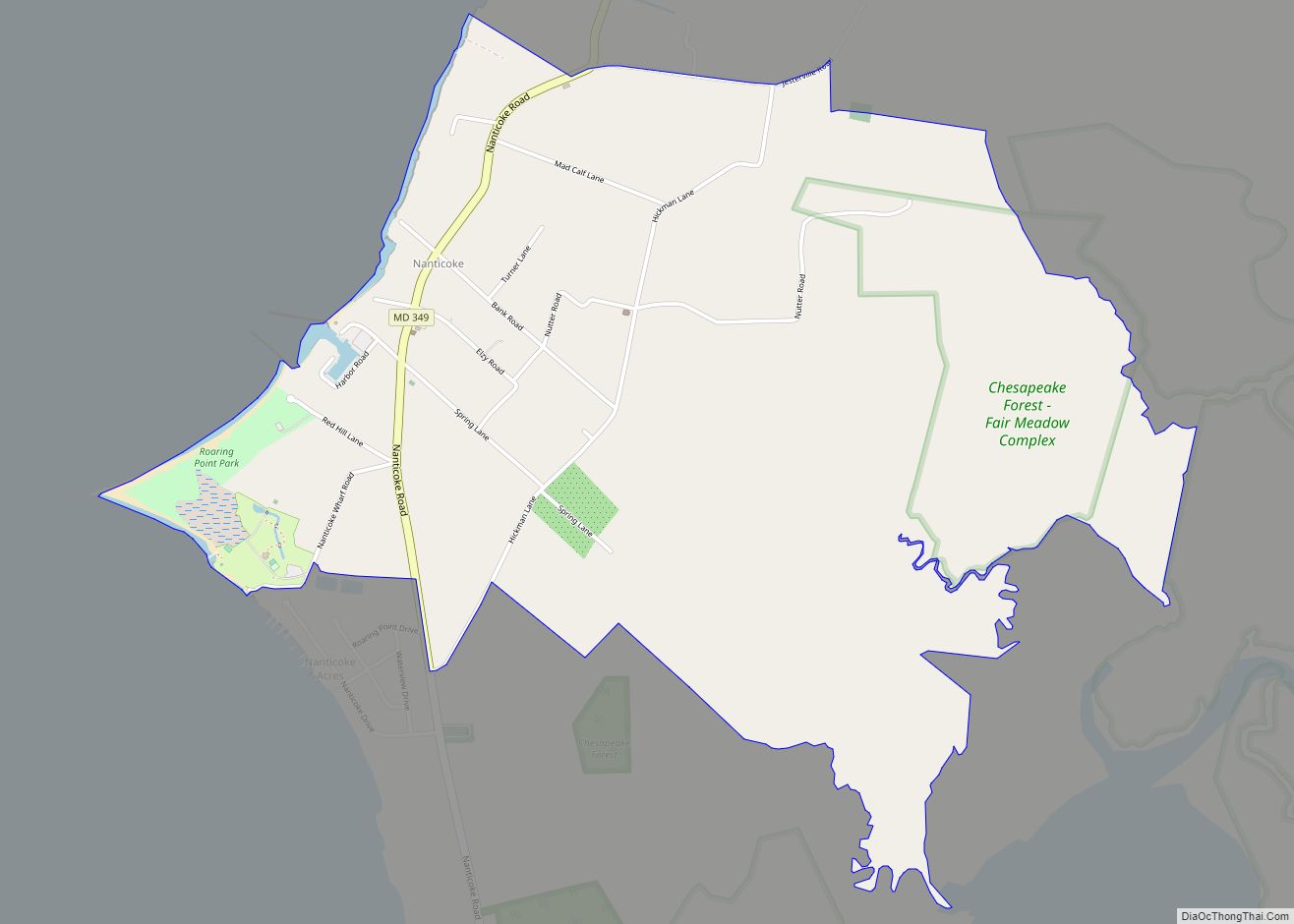 Map of Nanticoke CDP