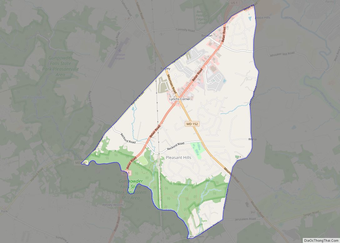 Map of Pleasant Hills CDP