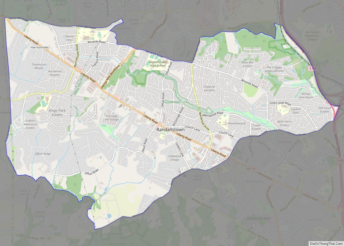 Map of Randallstown CDP
