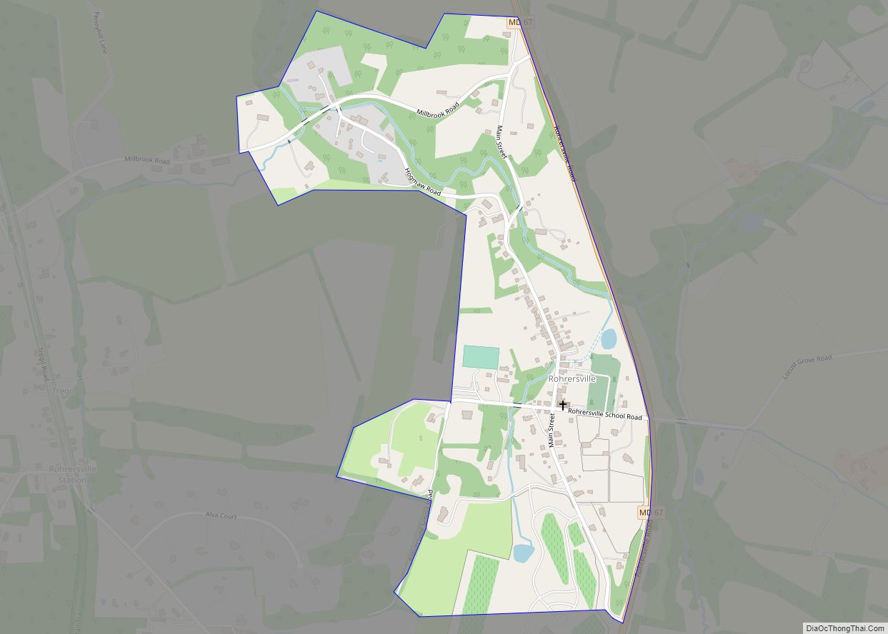 Map of Rohrersville CDP