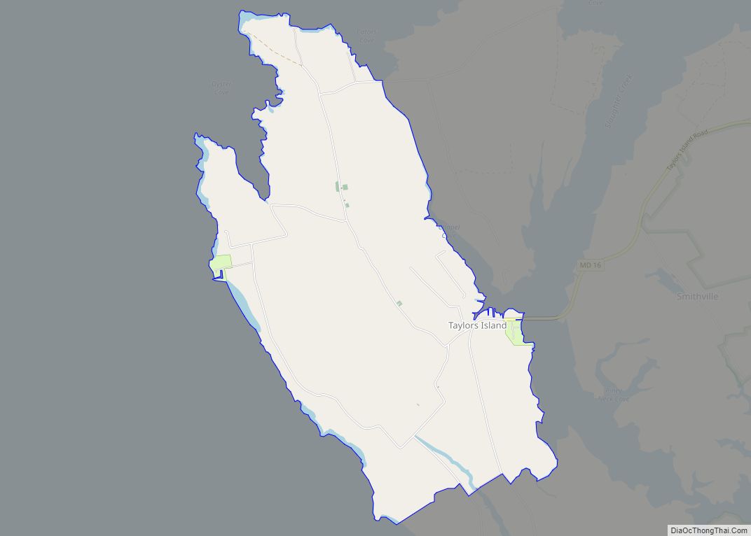 Map of Taylors Island CDP