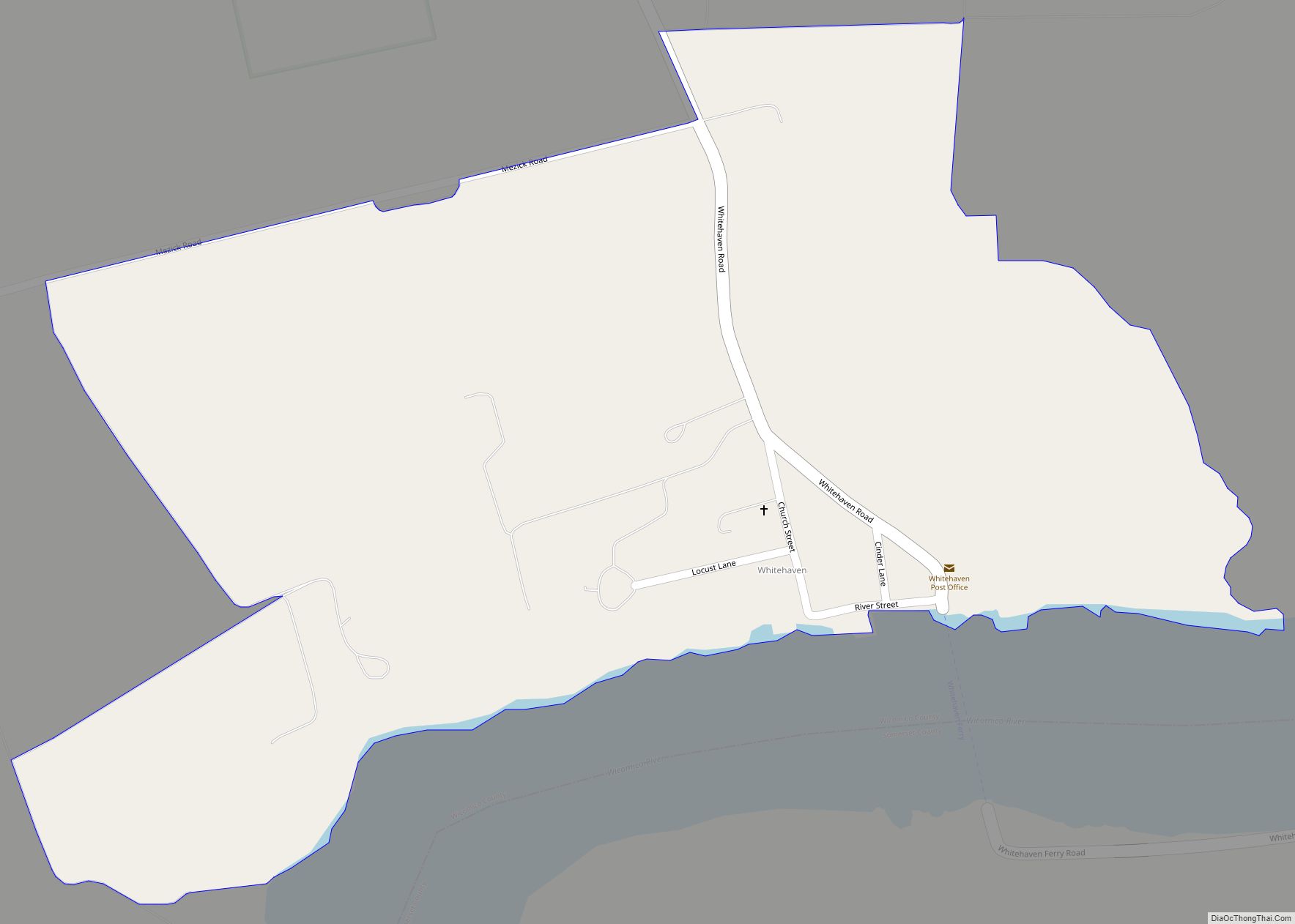 Map of Whitehaven CDP