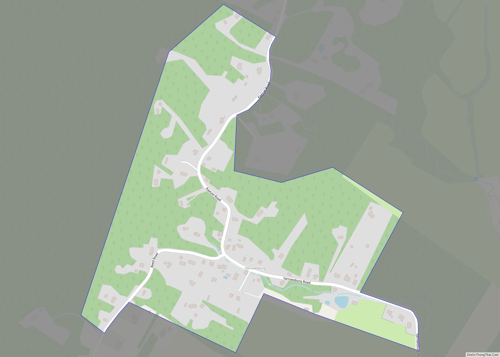 Map of Yarrowsburg CDP