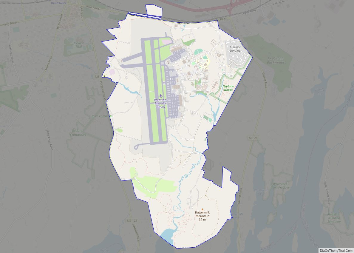 Map of Brunswick Station CDP
