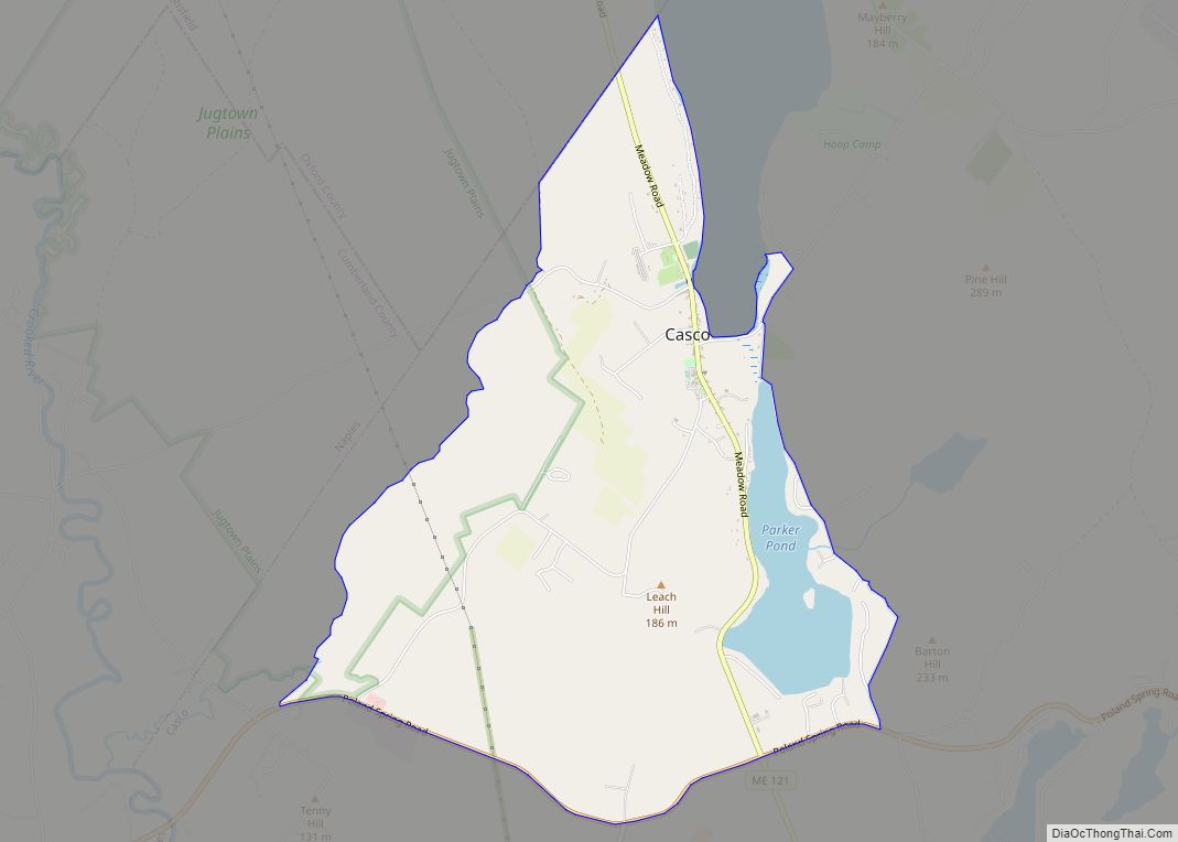 Map of Casco CDP