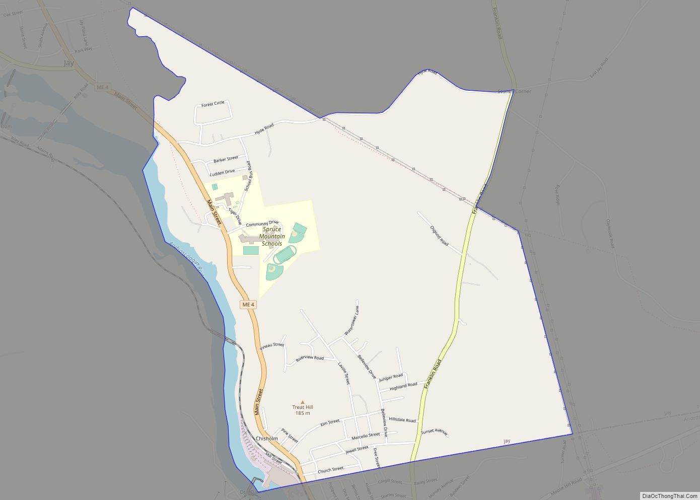 Map of Chisholm CDP