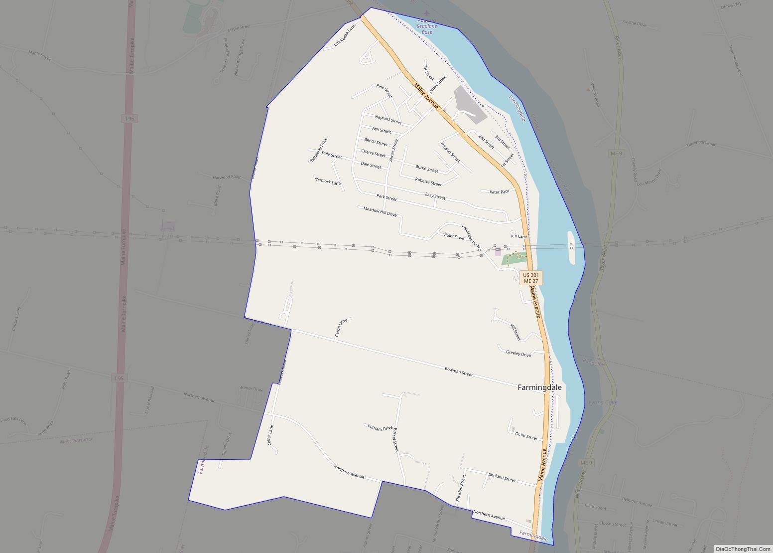 Map of Farmingdale CDP