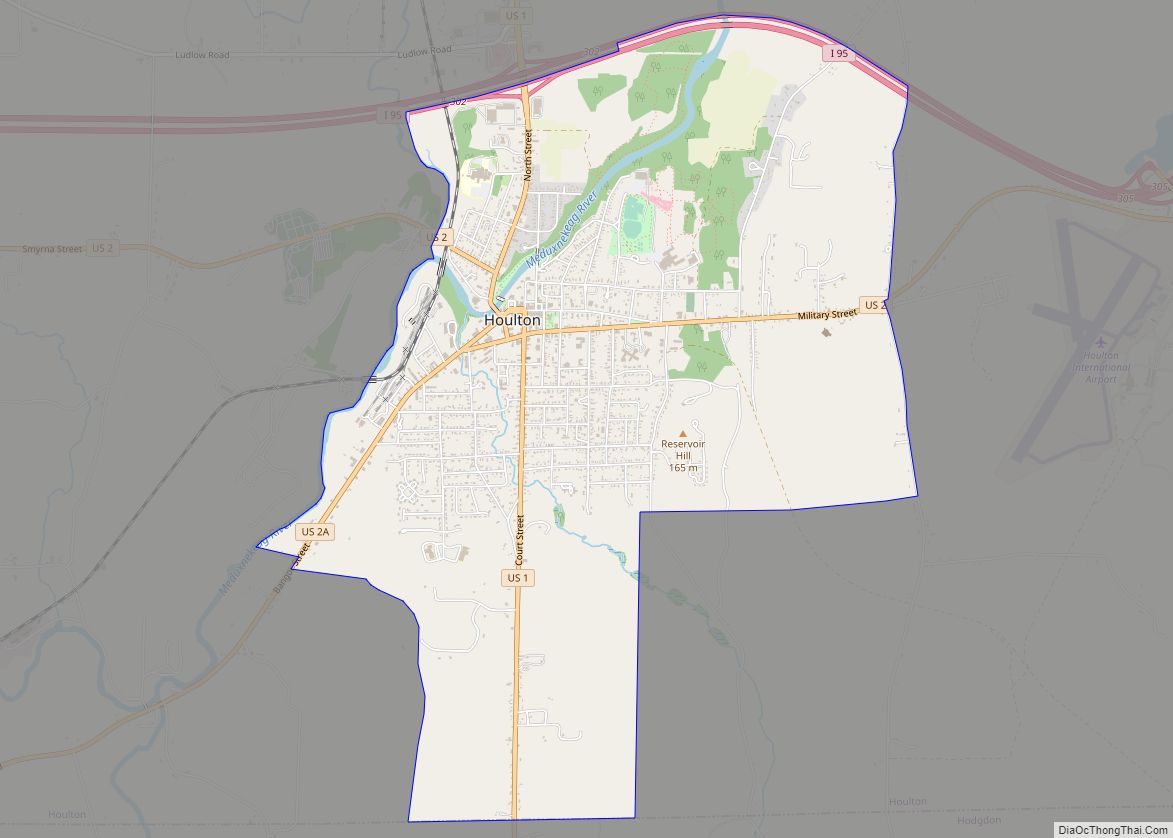 Map of Houlton CDP