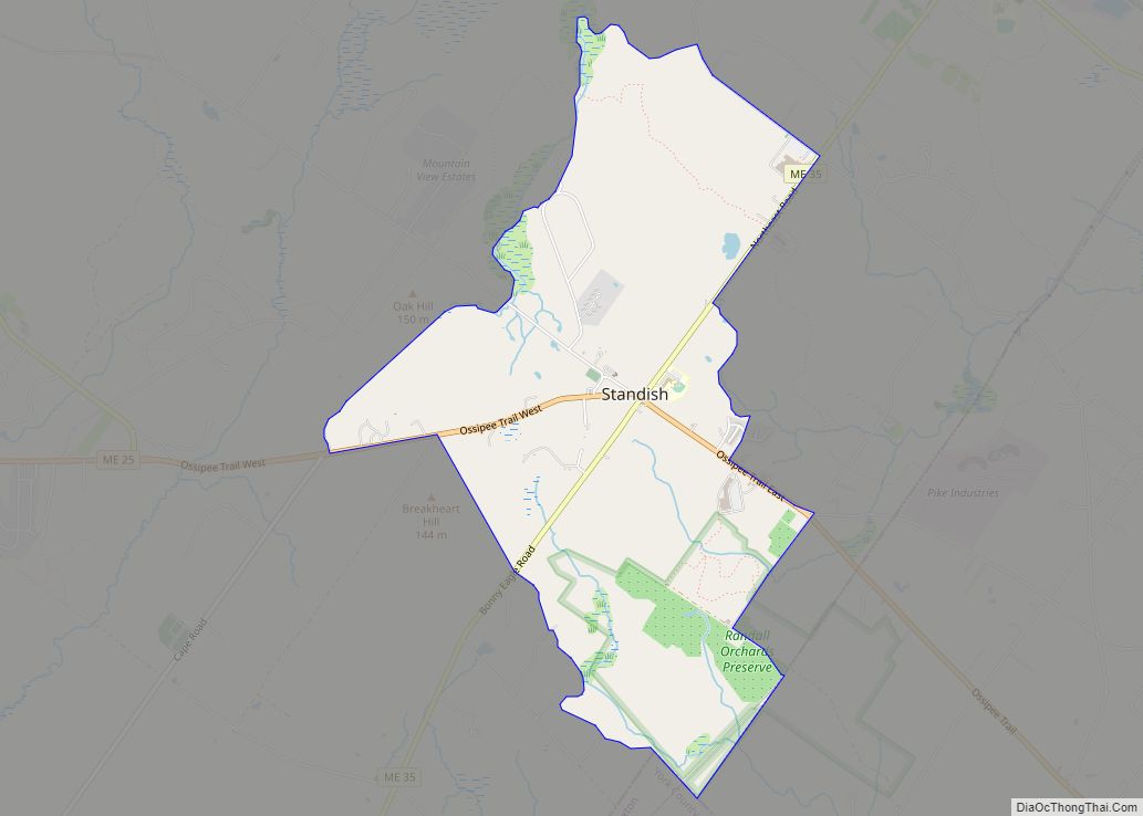 Map of Standish CDP