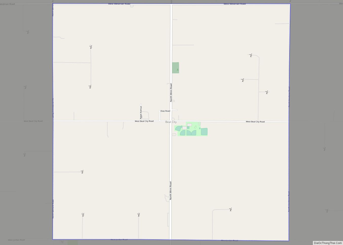 Map of Beal City CDP